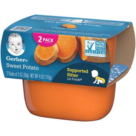 Gerber Gerber 1st Foods Sweet Potato Multi Pack 4 oz. Tubs, PK8 00015000910402U